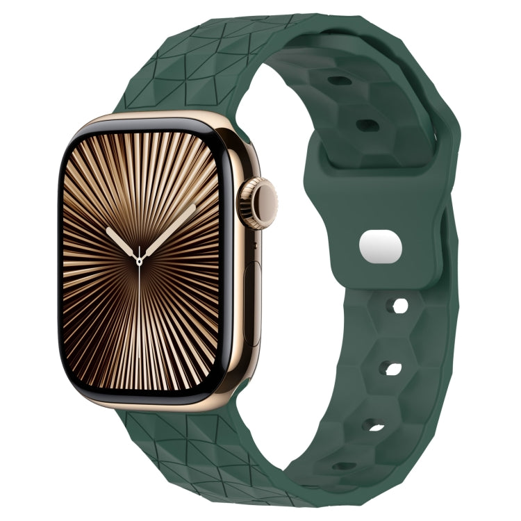 Football Texture Silicone Watch Band, For Apple Watch Series 10 46mm, For Apple Watch Series 10 42mm